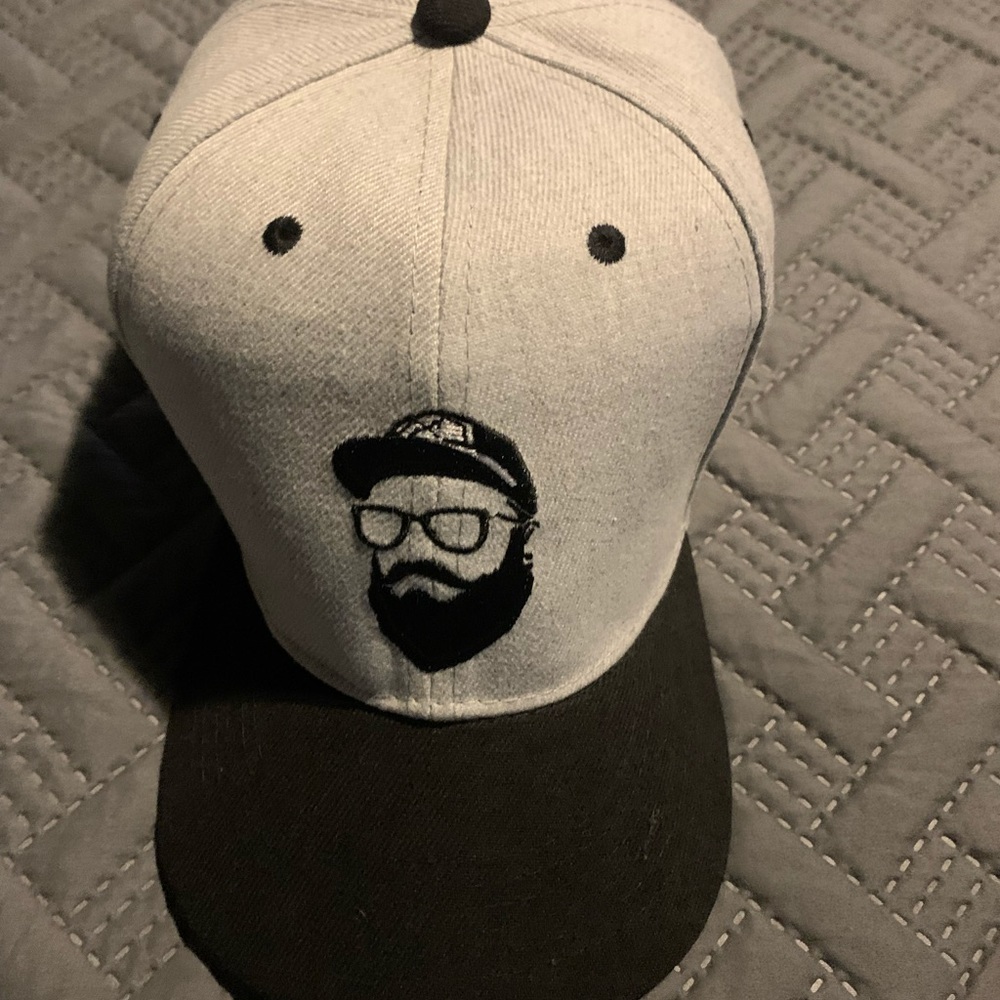 COPY - Bearded man snapback cap.